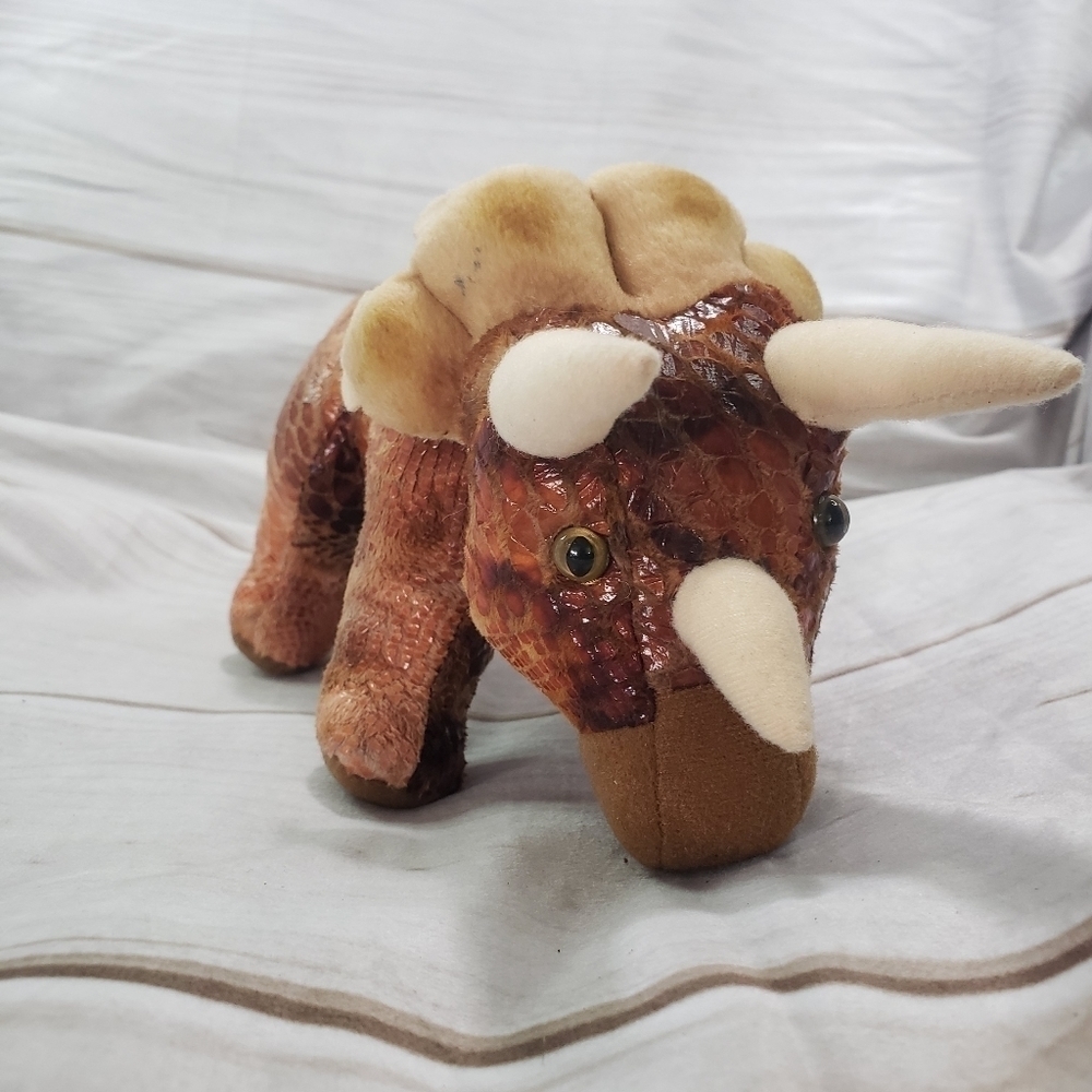 Douglas Triceratops Dinosaur 12" Plush Stuffed Animal Shimmer Roar Sound 2016